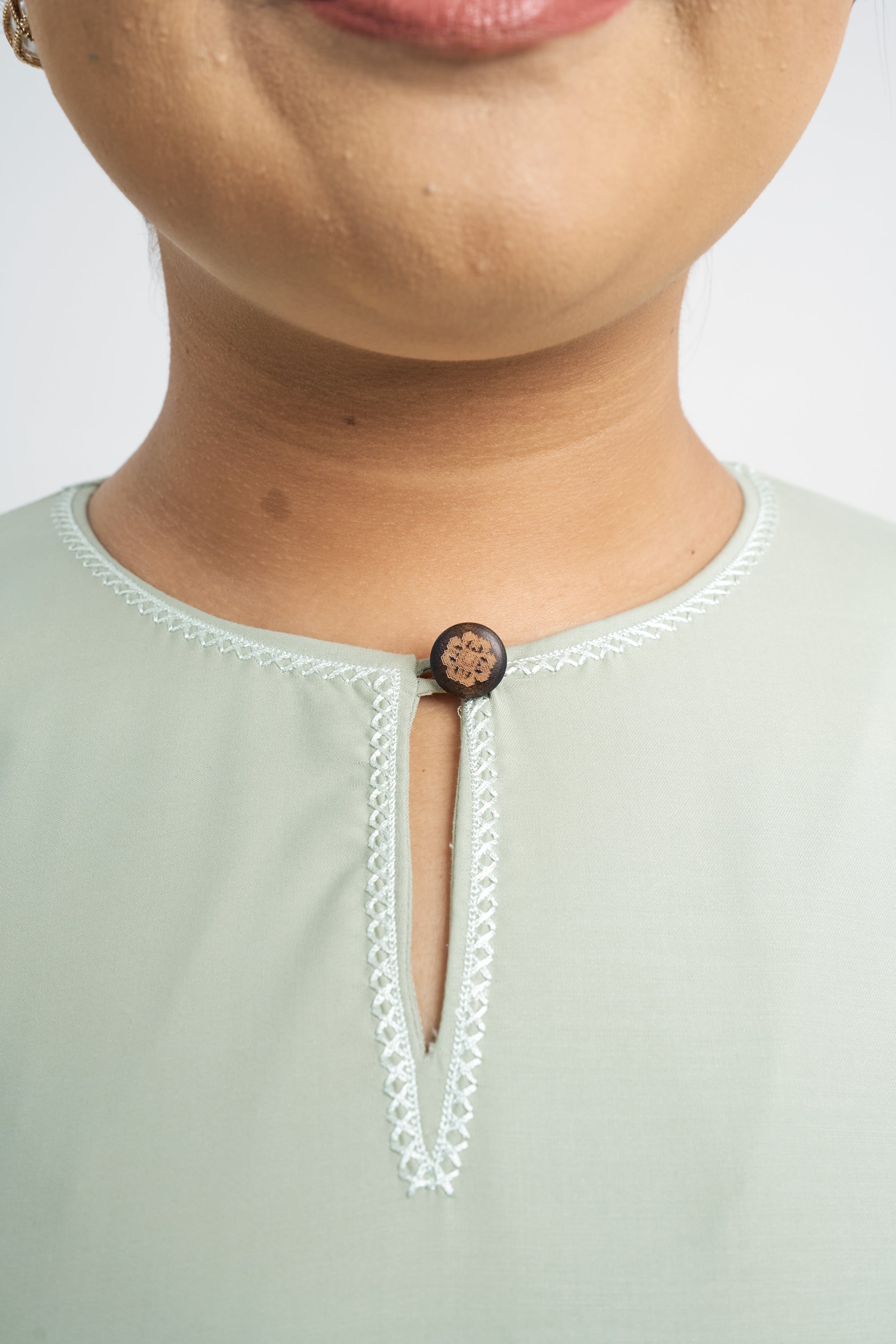 Patawali Baju Kurung Riau - Mint Green