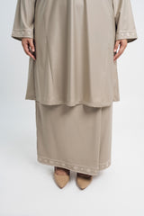 Patawali Baju Kurung Riau - Light Olive