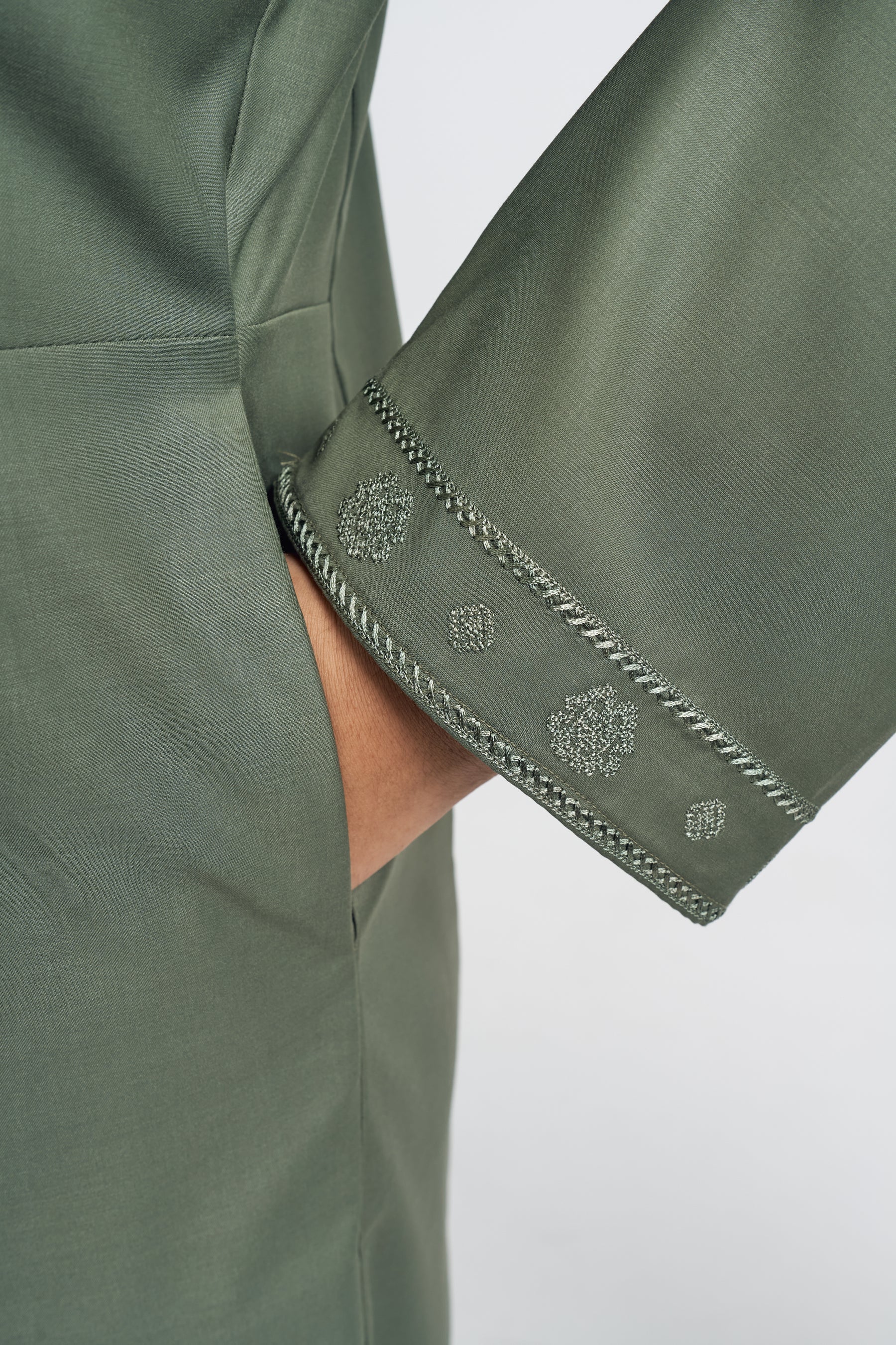 Patawali Baju Kurung Riau - Pickle Green