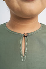 Patawali Baju Kurung Riau - Pickle Green
