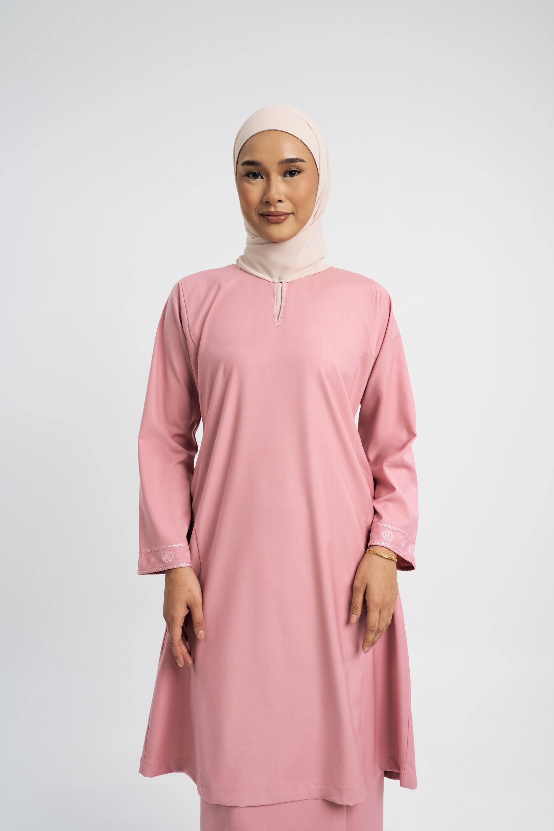 Patawali Baju Kurung Riau - Dusty Pink