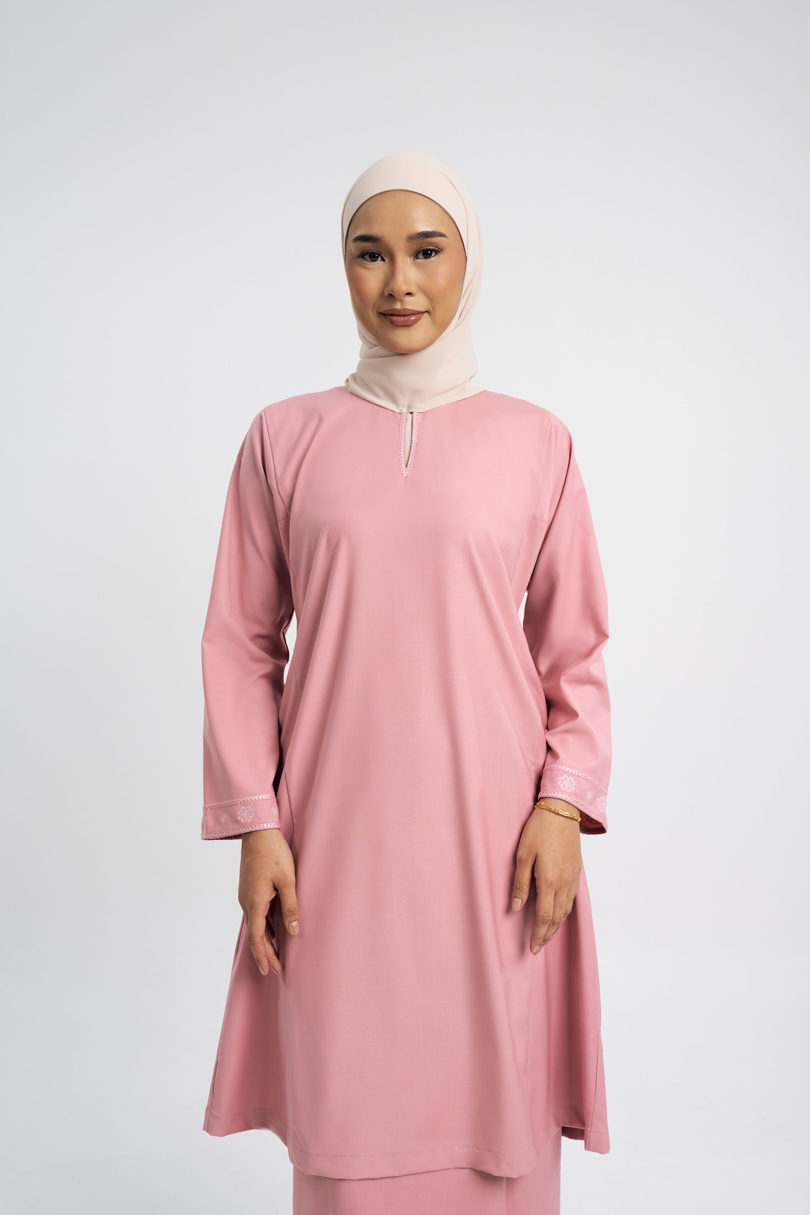 Patawali Baju Kurung Riau - Dusty Pink