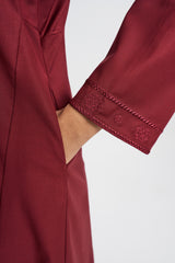 Patawali Baju Kurung Riau - Mahogany Red