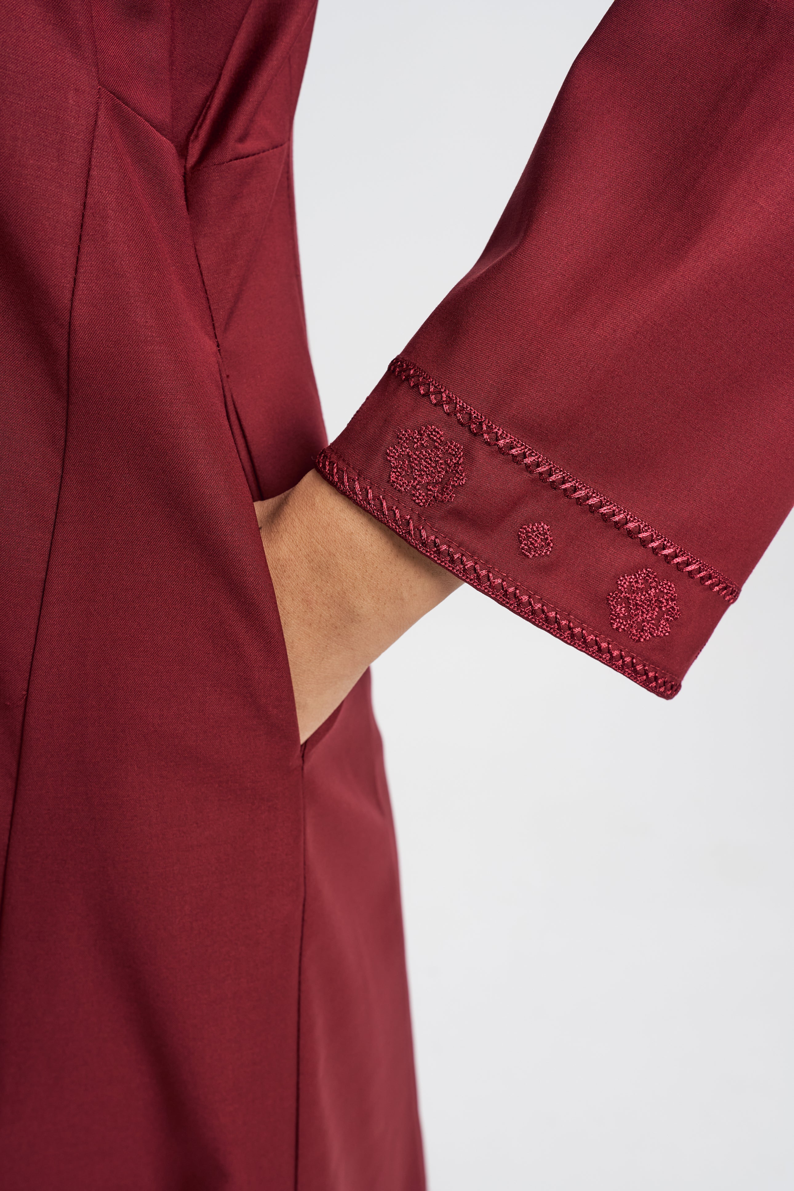 Patawali Baju Kurung Riau - Mahogany Red