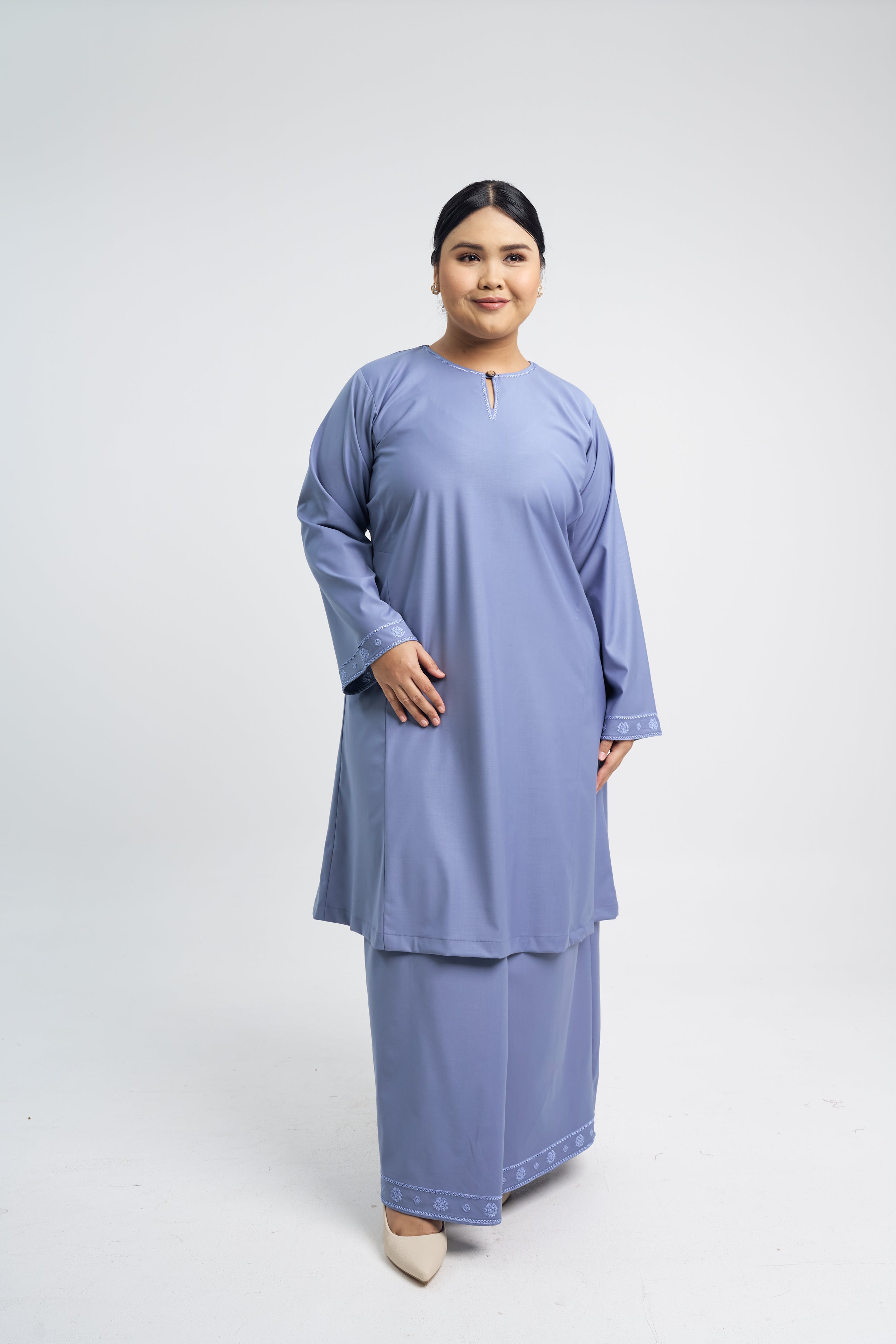 Patawali Baju Kurung Riau - Stone Blue