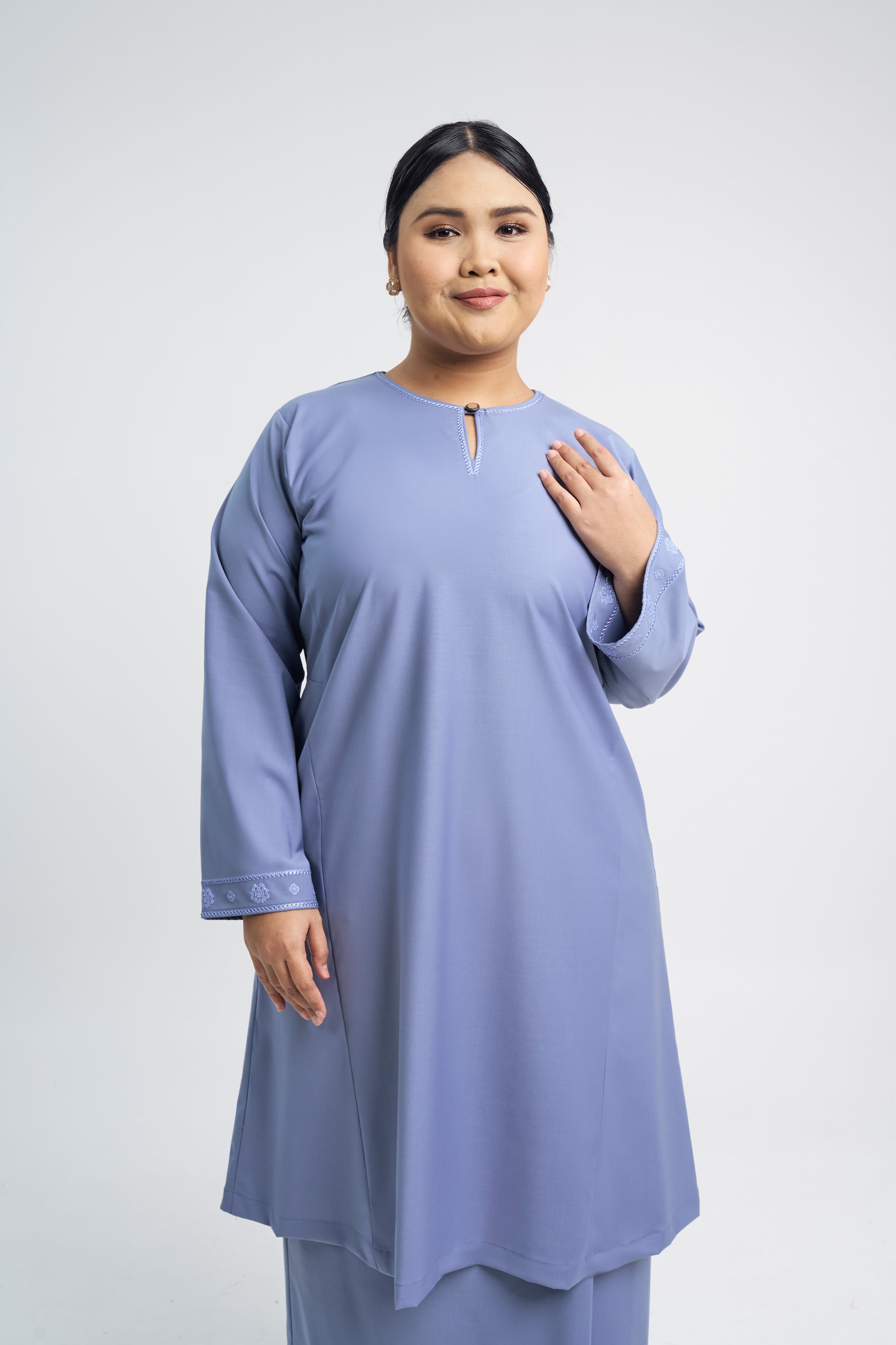 Patawali Baju Kurung Riau - Stone Blue
