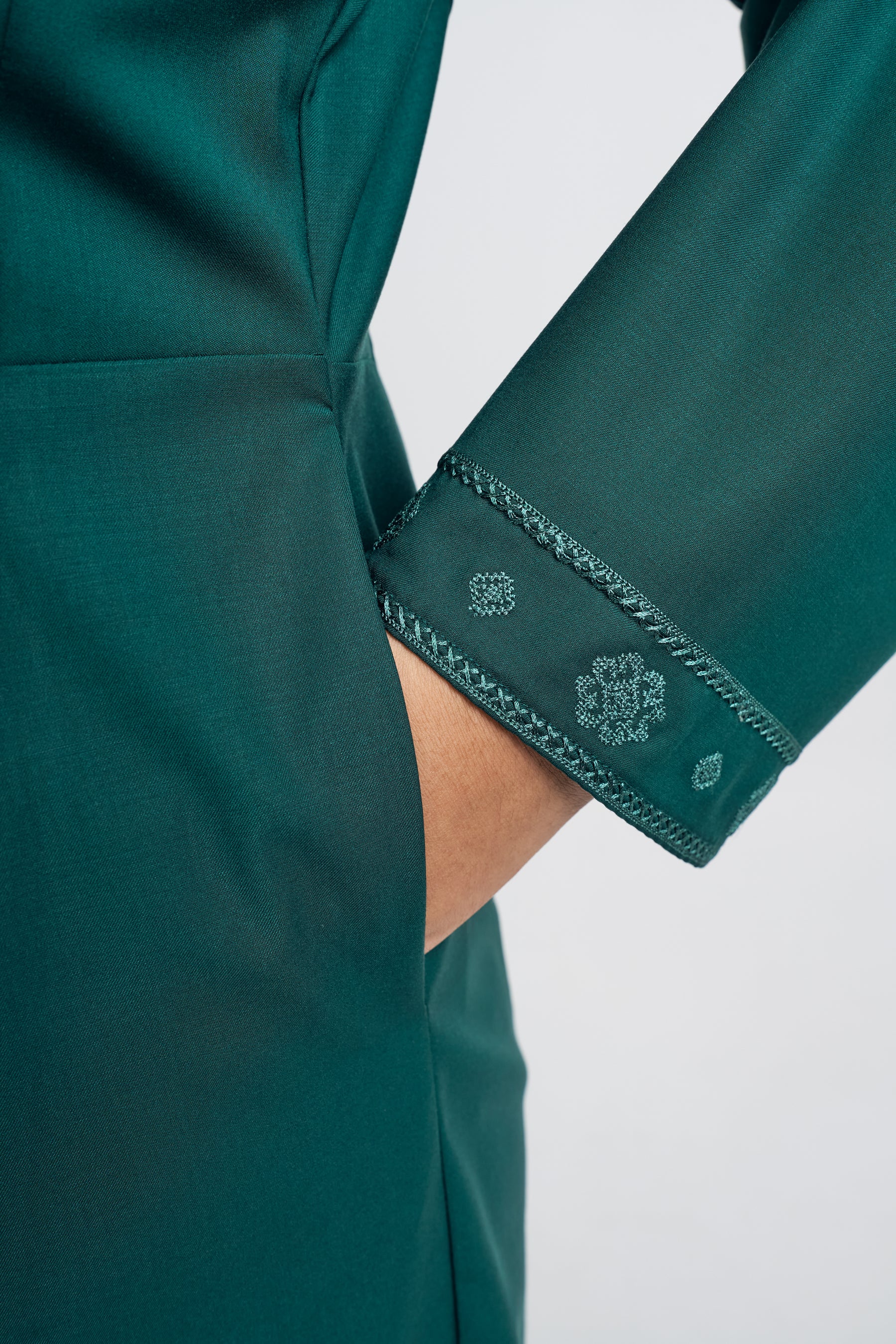 Patawali Baju Kurung Riau - Emerald Green