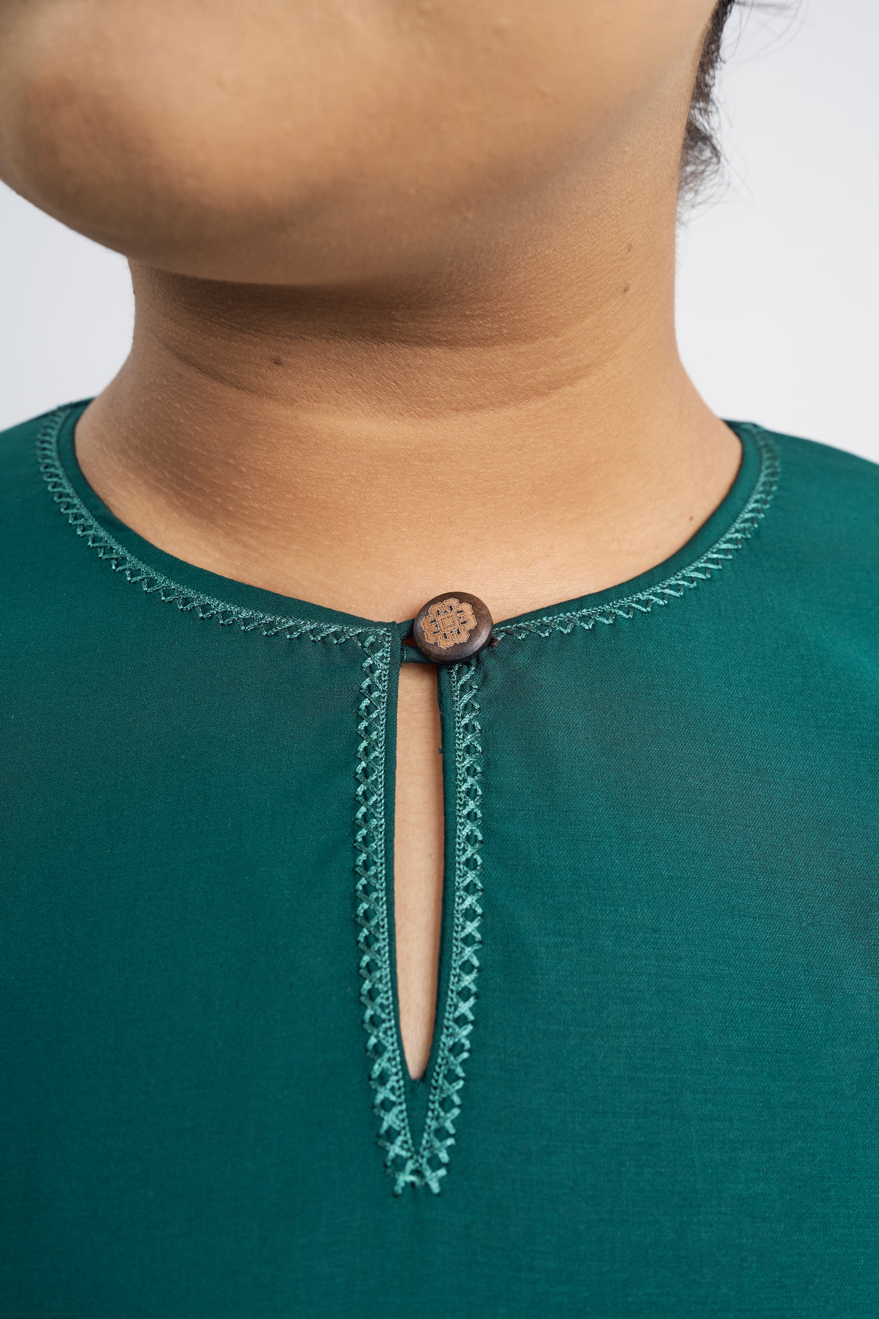 Patawali Baju Kurung Riau - Emerald Green