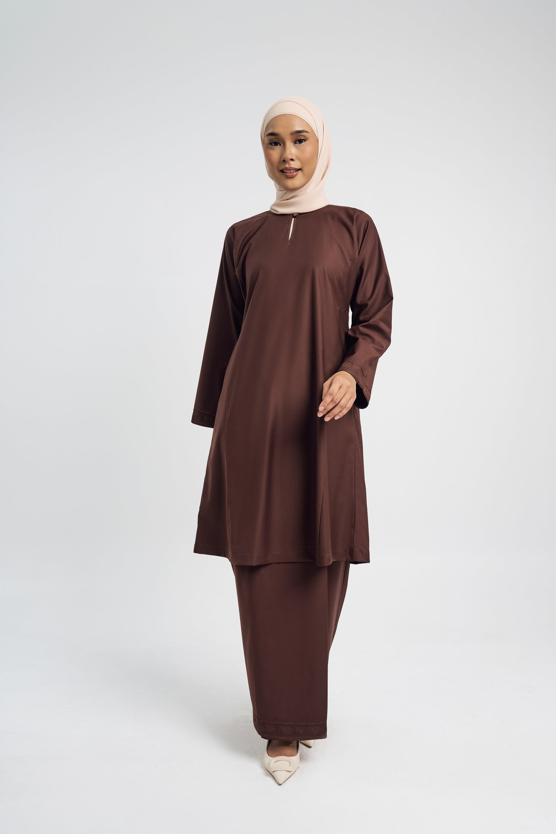 Patawali Baju Kurung Riau - Dark Brown