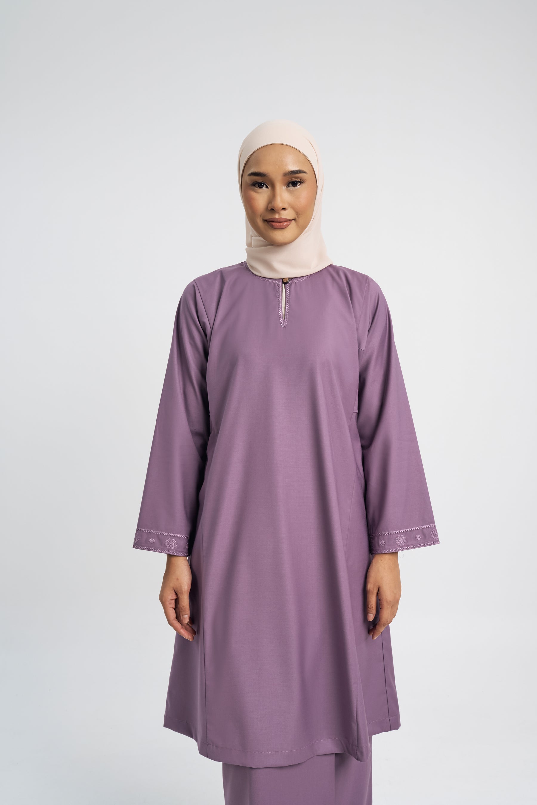 Patawali Baju Kurung Riau - Dusty Lilac