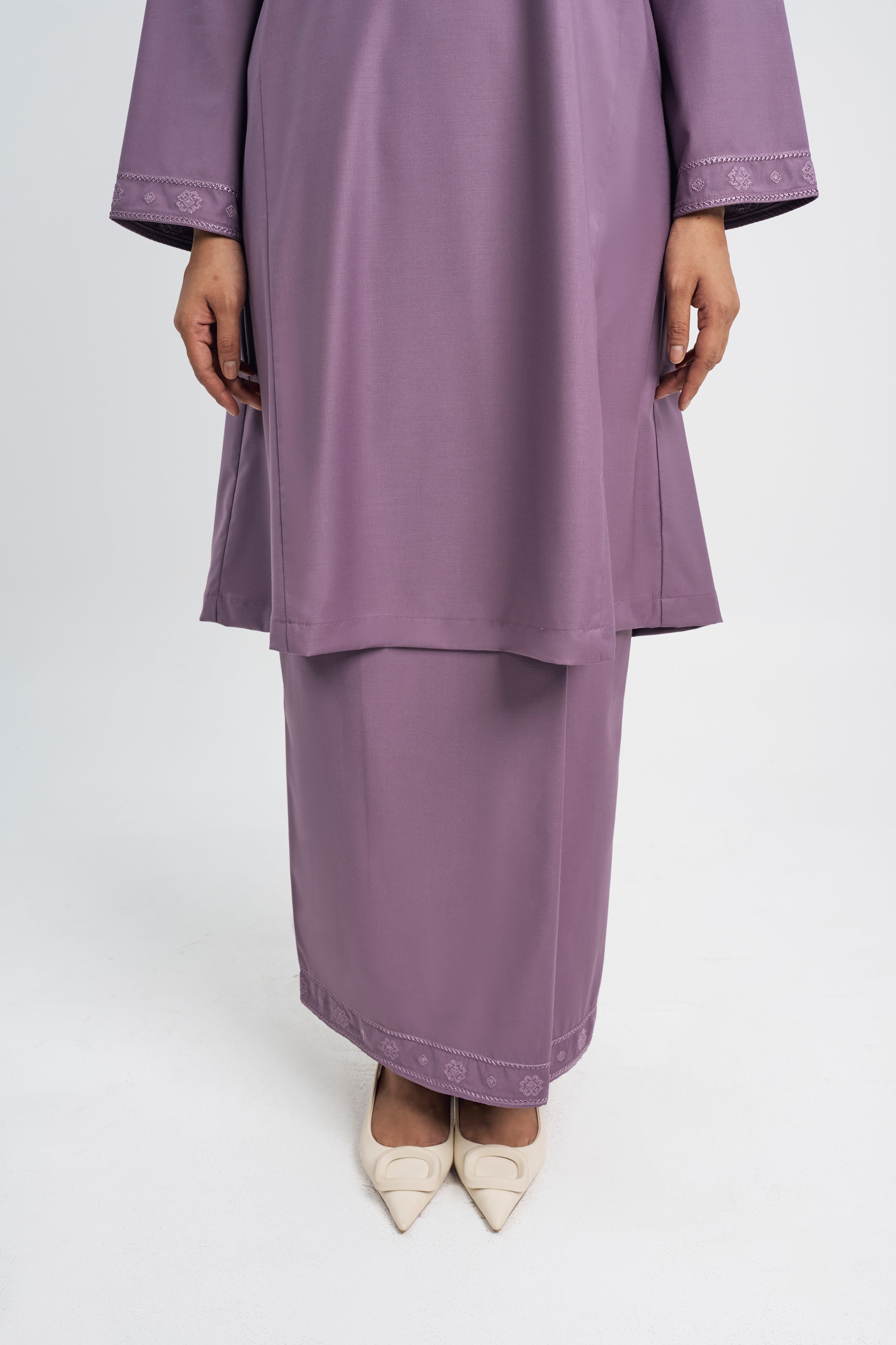 Patawali Baju Kurung Riau - Dusty Lilac