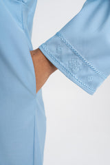 Patawali Baju Kurung Riau - Light Blue