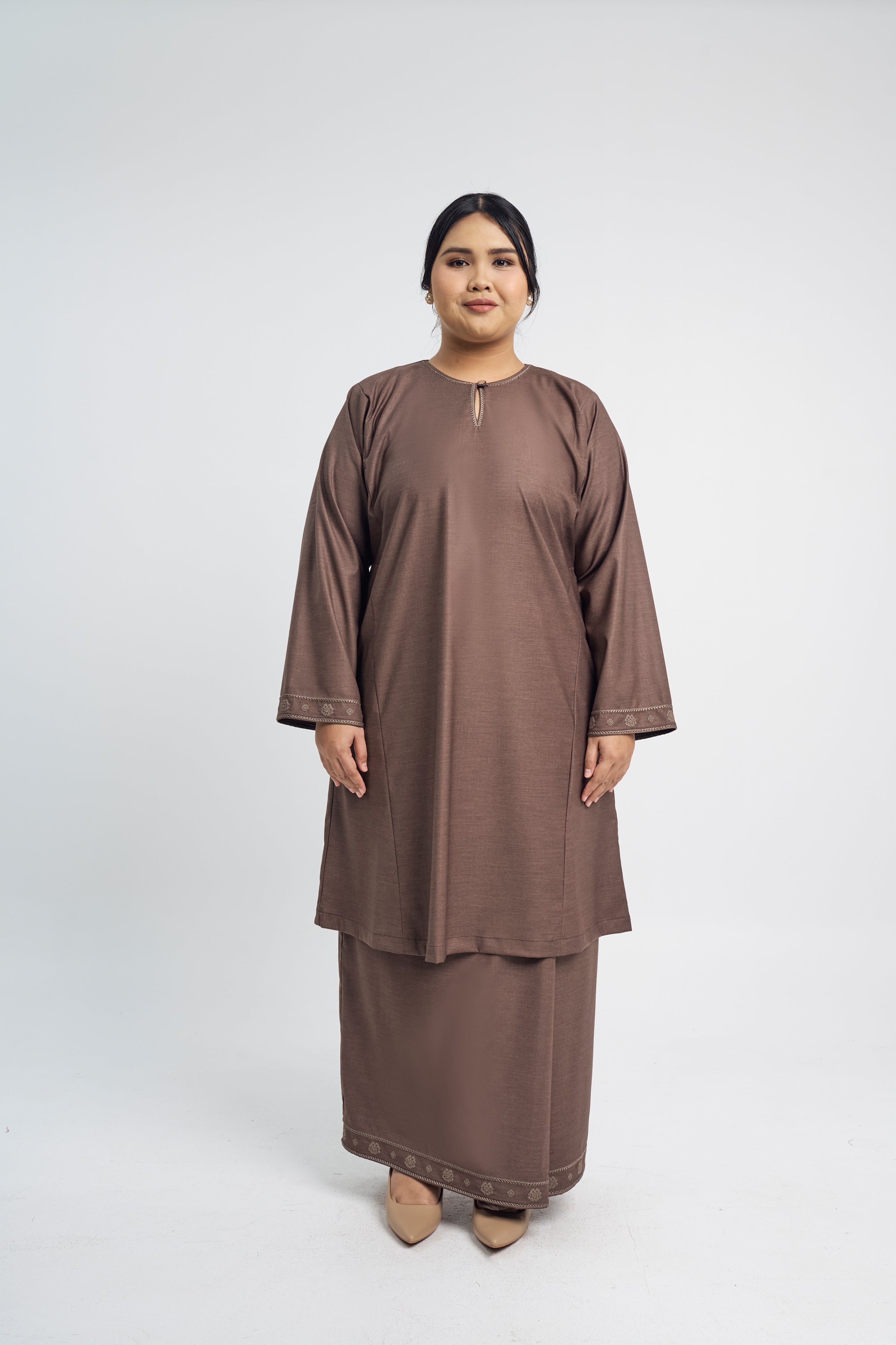 Patawali Baju Kurung Riau - Espresso