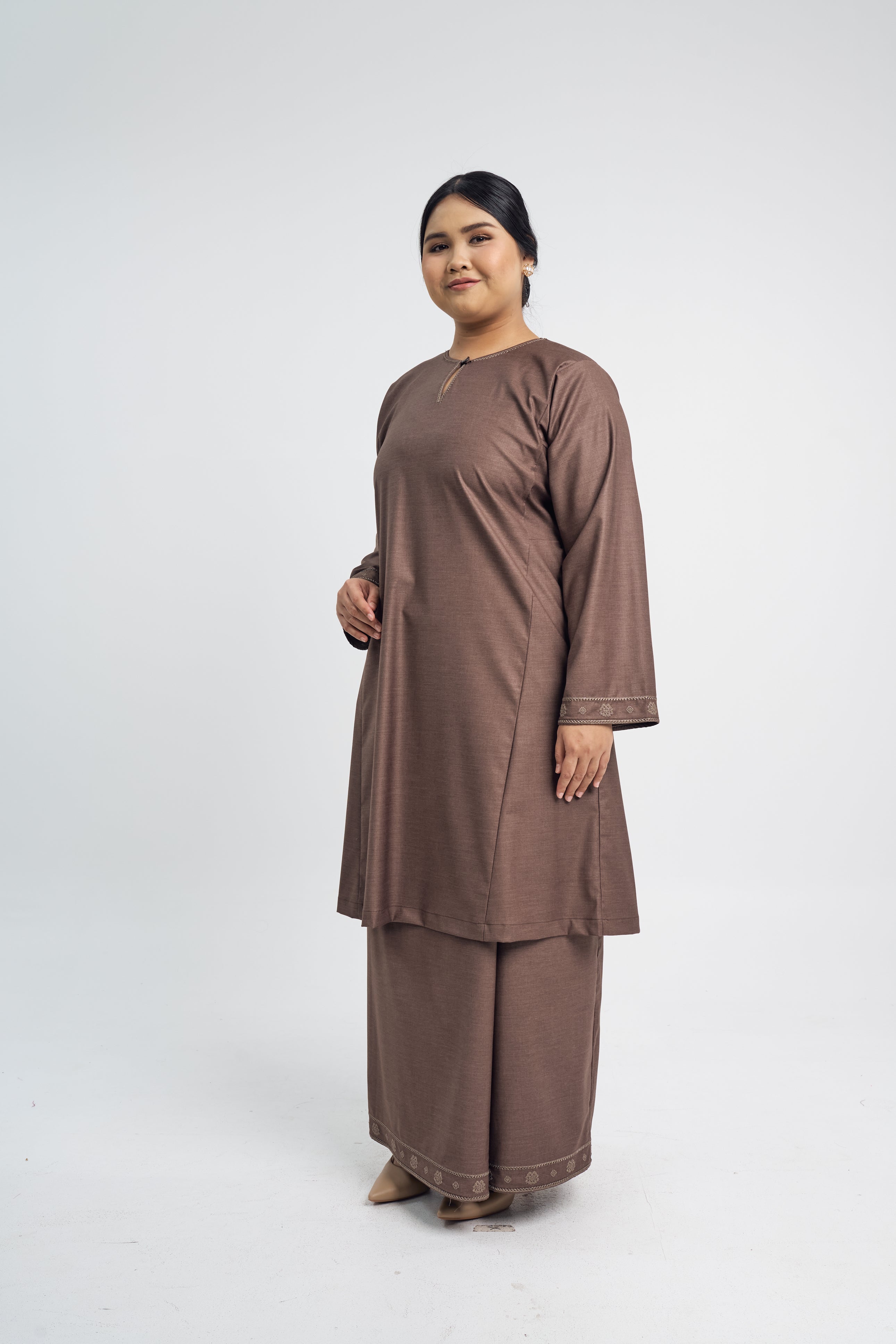 Patawali Baju Kurung Riau - Espresso