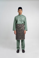 Patawali Classic Fit Baju Melayu Cekak Musang - Grass Green
