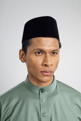 Patawali Classic Fit Baju Melayu Cekak Musang - Grass Green