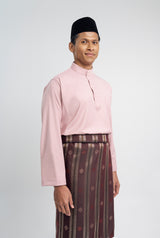 Patawali Classic Fit Baju Melayu Cekak Musang - Soft Pink