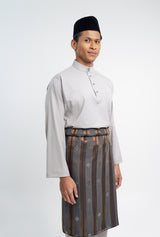 Patawali Classic Fit Baju Melayu Cekak Musang - Ash Grey