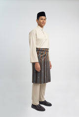 Patawali Classic Fit Baju Melayu Cekak Musang - Beige