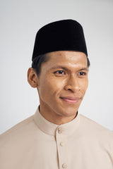 Patawali Classic Fit Baju Melayu Cekak Musang - Beige