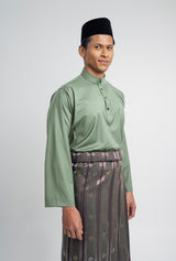 Patawali Classic Fit Baju Melayu Cekak Musang - Grass Green