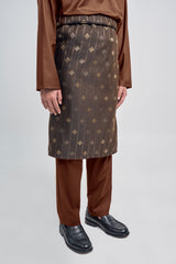 Patawali Classic Fit Baju Melayu Cekak Musang - Coffee Brown