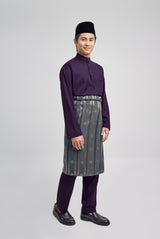 Patawali Classic Fit Baju Melayu Cekak Musang - Dark Indigo