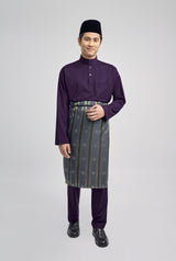 Patawali Classic Fit Baju Melayu Cekak Musang - Dark Indigo