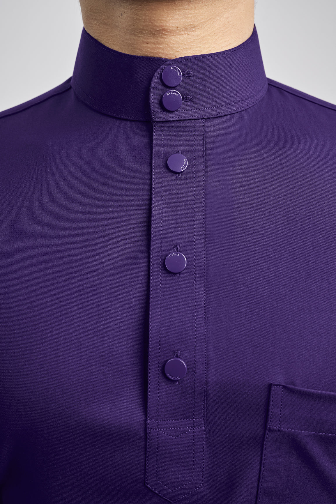 Patawali Classic Fit Baju Melayu Cekak Musang - Dark Indigo