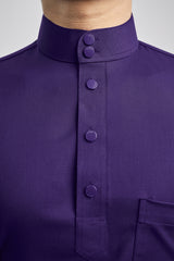 Patawali Classic Fit Baju Melayu Cekak Musang - Dark Indigo