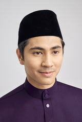 Patawali Classic Fit Baju Melayu Cekak Musang - Dark Indigo