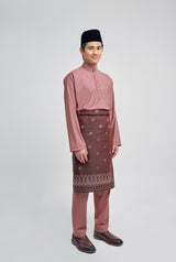 Patawali Classic Fit Baju Melayu Cekak Musang - Smokey Pink