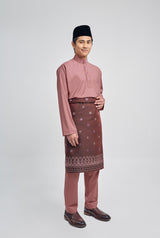 Patawali Classic Fit Baju Melayu Cekak Musang - Smokey Pink