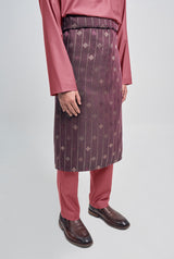 Patawali Classic Fit Baju Melayu Cekak Musang - Dark Rose