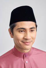 Patawali Classic Fit Baju Melayu Cekak Musang - Dark Rose