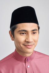 Patawali Classic Fit Baju Melayu Cekak Musang - Dark Rose