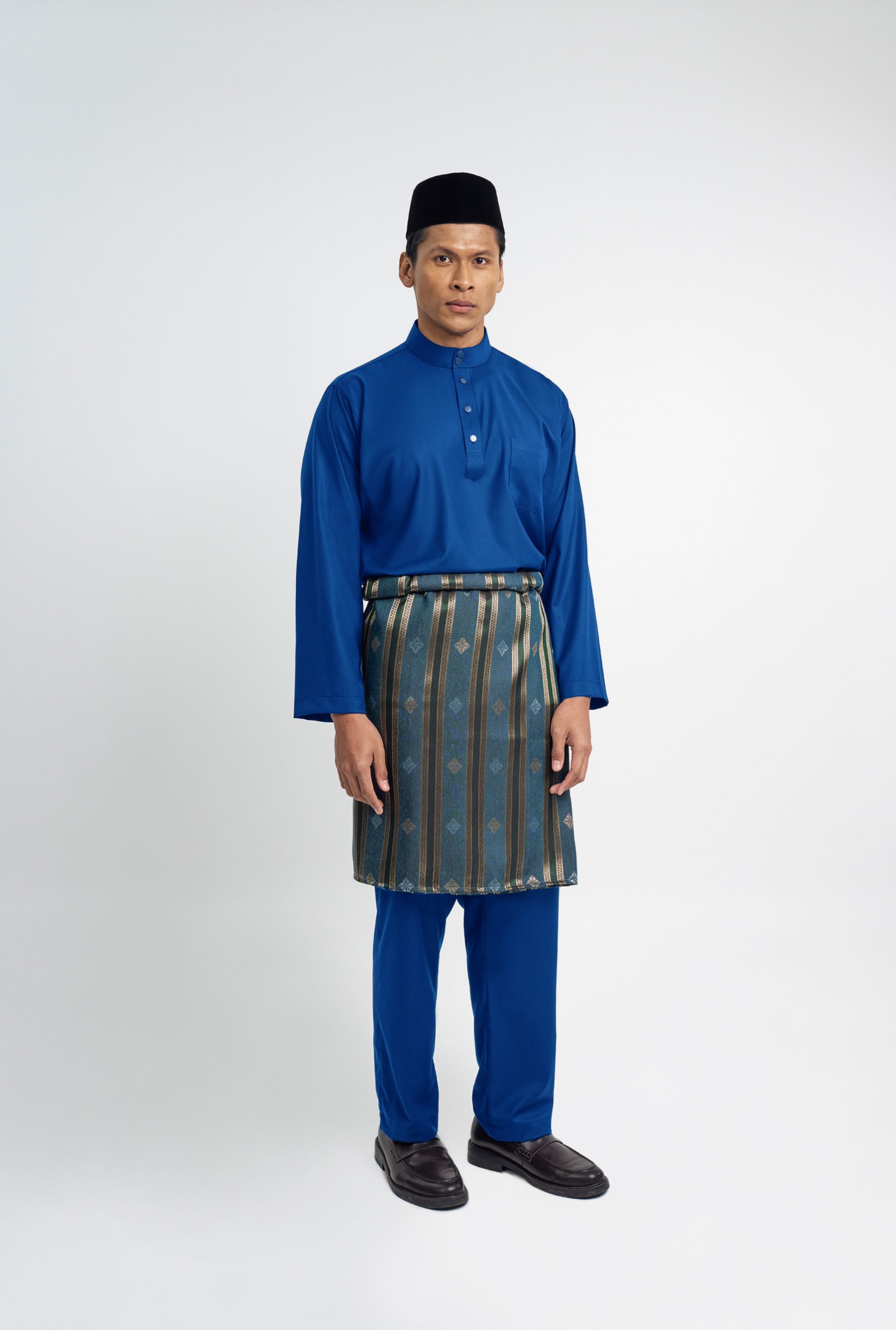 Patawali Classic Fit Baju Melayu Cekak Musang - Royal Blue