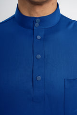 Patawali Classic Fit Baju Melayu Cekak Musang - Royal Blue