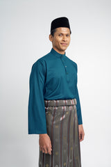 Patawali Classic Fit Baju Melayu Cekak Musang - Deep Teal