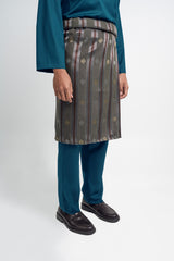 Patawali Classic Fit Baju Melayu Cekak Musang - Deep Teal
