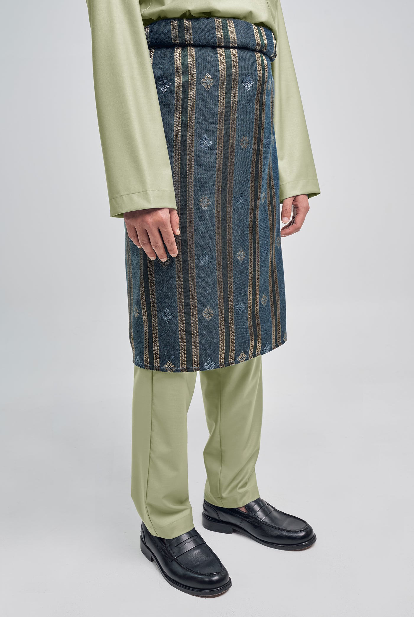 Patawali Classic Fit Baju Melayu Cekak Musang - Honeydew