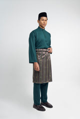 Patawali Classic Fit Baju Melayu Cekak Musang - Deep Teal