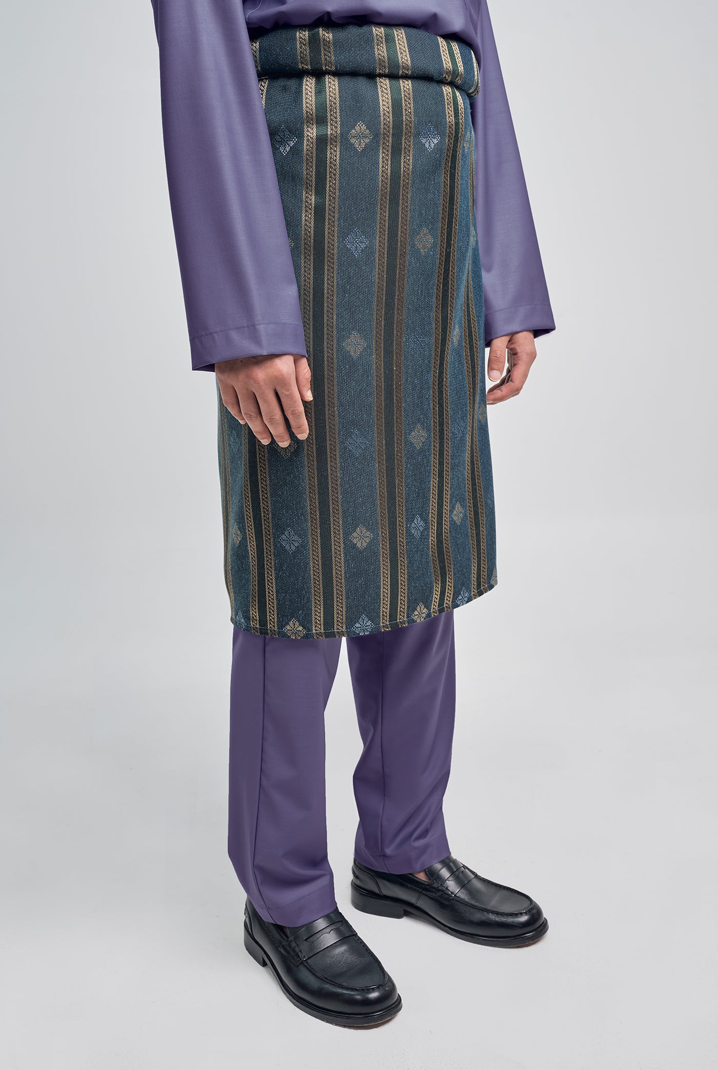 Patawali Classic Fit Baju Melayu Cekak Musang - Purple Yam