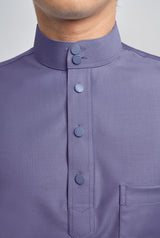 Patawali Classic Fit Baju Melayu Cekak Musang - Purple Yam