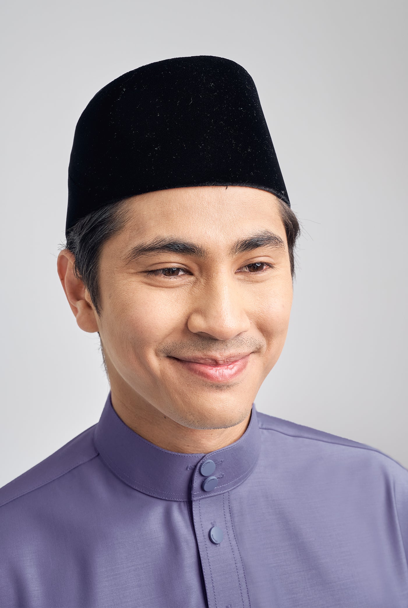 Patawali Classic Fit Baju Melayu Cekak Musang - Purple Yam
