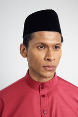 Patawali Classic Fit Baju Melayu Cekak Musang - Rose Red
