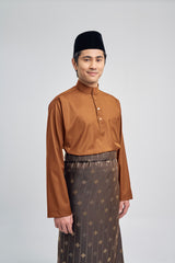 Patawali Classic Fit Baju Melayu Cekak Musang - Apricot