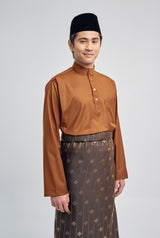 Patawali Classic Fit Baju Melayu Cekak Musang - Apricot
