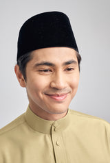 Patawali Classic Fit Baju Melayu Cekak Musang - Buttermilk
