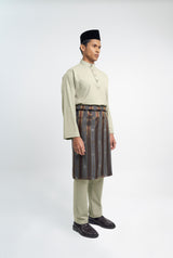 Patawali Classic Fit Baju Melayu Cekak Musang - Light Khaki
